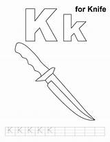 Pocket Knife Coloring Pages sketch template