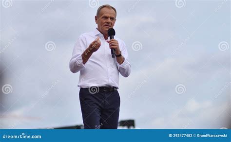 Warsaw, Poland. 1 October 2023. Donald Tusk during of in the Biggest ...