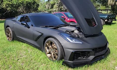 Bank Repo C7 Corvette Stingray With Matte Black Finish and Bronze Wheels, Hit or Miss ...