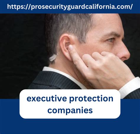 Top 10 Executive Protection Companies - Professional Security Guard Inc.