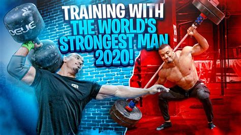 TRAINING WITH THE WORLD'S STRONGEST MAN 2020! - YouTube