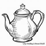 Teapot Coloring Pages  Free & Printable sketch template