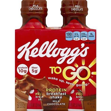 Kellogg's® To Go™ Milk Chocolate Protein Breakfast Shakes 4 - 10 fl. oz ...