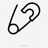 Download Safety Pin Coloring Page  In Pages sketch template