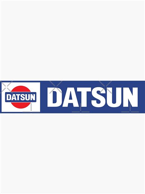 "Datsun Logo Remix" Sticker by Pootermobile04 | Redbubble