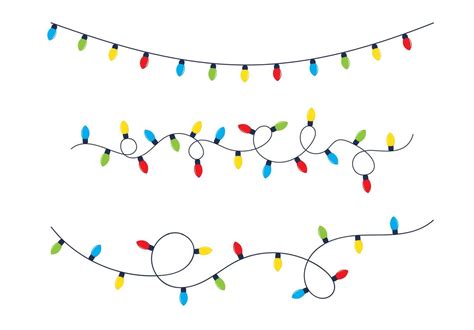 Christmas color lights 45475439 Vector Art at Vecteezy
