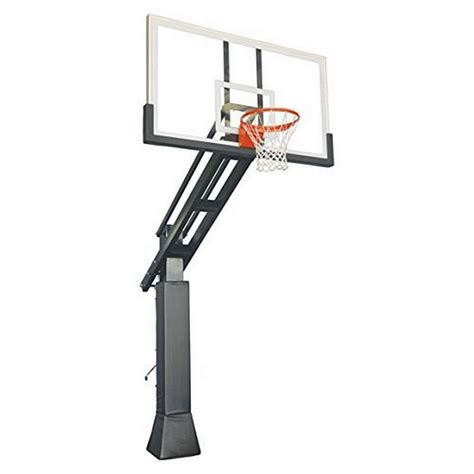 Triple Threat In-ground Adjustable Basketball Goal Hoop with 42" X 72 ...