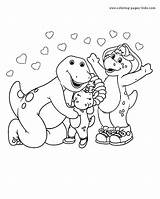 Barney color page  Coloring pages For Kids Cartoon Characters sketch template
