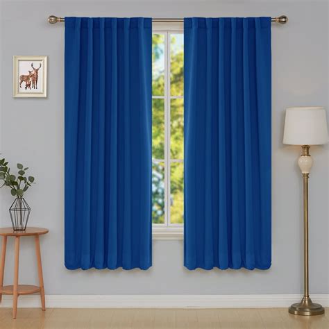 Deconovo Room Darkening Curtains Back Tab and Rod Pocket Curtains ...