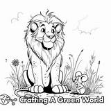 Lion And Mouse Coloring Pages  Free & Printable sketch template