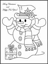 Merry Christmas Snowman Coloring Pages sketch template