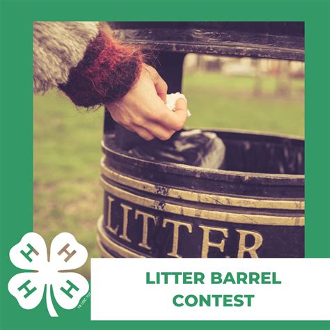 Litter Barrel Contest | New Castle County 4-H Newsletter