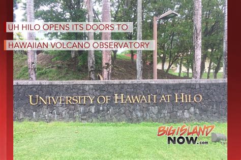 UH Hilo Opens its Doors to Hawaiian Volcano Observatory : Big Island Now