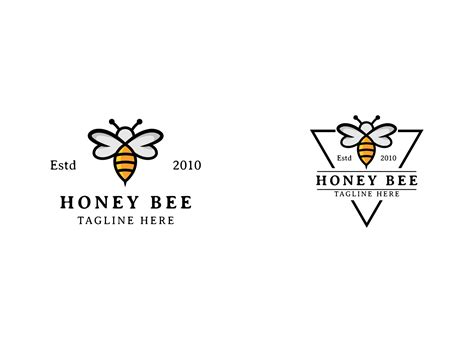 Honey Bee animals logo vector 20709035 Vector Art at Vecteezy