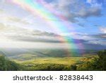 Double Rainbow Sky Landscape Free Stock Photo - Public Domain Pictures