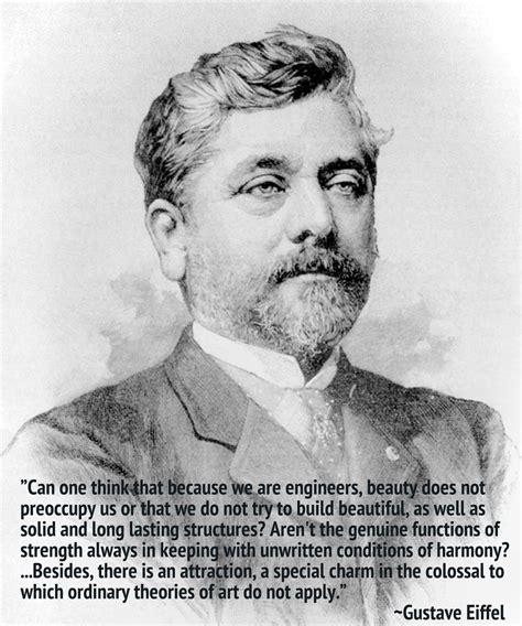 Engineering Quote of the Week - Gustave Eiffel - An Engineer's Aspect