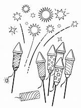 Fireworks coloring Pages sketch template
