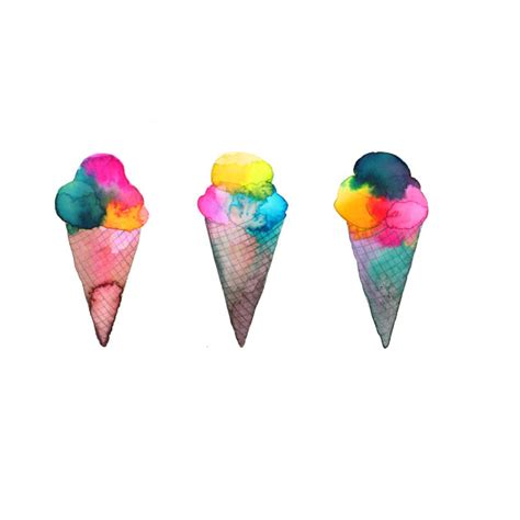 Colorful Ice Cream Cones - Ice Cream - T-Shirt | TeePublic