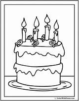 28  Birthday Cake Coloring Pages Customizable Ad Free PDF Printables sketch template