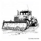 Snow Plow Coloring Pages  Free & Printable sketch template