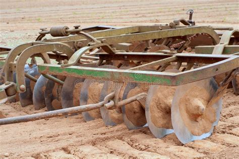 Closeup Of Farm Equipment Called A Disc Royalty Free Stock Photography ...