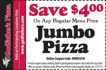 Godfather’s Pizza Coupons and Discounts | RestaurantNews.com