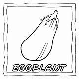 Eggplant Coloring Page sketch template