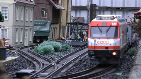 LGB Model Trains - Outdoor Model Railroad Layout in G Scale - YouTube