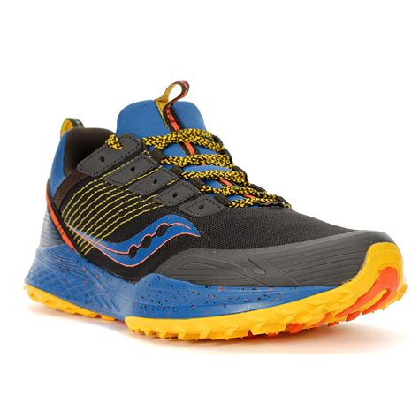 Saucony Men's Mad River TR Blue/Brown Trail Shoes S2052140 - WOOKI.COM