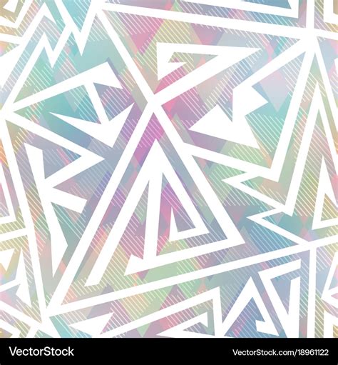 Pastel color geometric seamless pattern Royalty Free Vector