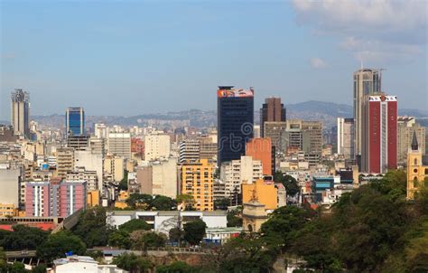 Skyline Of Downtown Caracas - Venezuela Editorial Stock Photo - Image ...