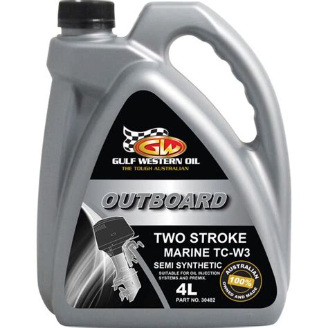 Gulf Western Outboard Oil - 2 Stroke, 4 Litre | Supercheap Auto