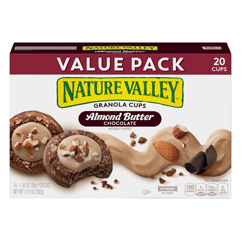 Nature Valley Almond Butter Double Chocolate Granola Cups, 13.5 oz - Walmart.com - Walmart.com