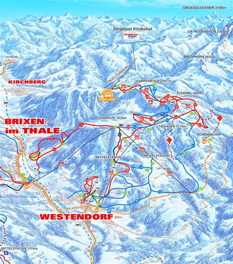 Westendorf ski map - Ontheworldmap.com