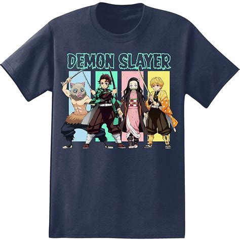 Demon Slayer: Kimetsu no Yaiba - Demon Slayer Mens Anime T-Shirt Kimetsu no Yaiba Shirt ...