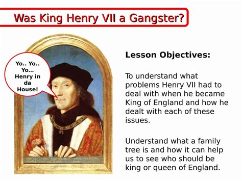 Henry VII King Of England Problems | KS3 Powerpoint Lesson Plan