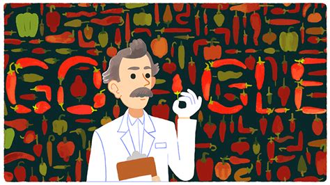 Google recuerda con un Doodle a Wilbur Scoville creador de una escala para medir el picor de los ...