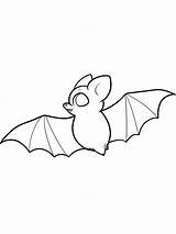 Drawn Bat Coloring Page sketch template