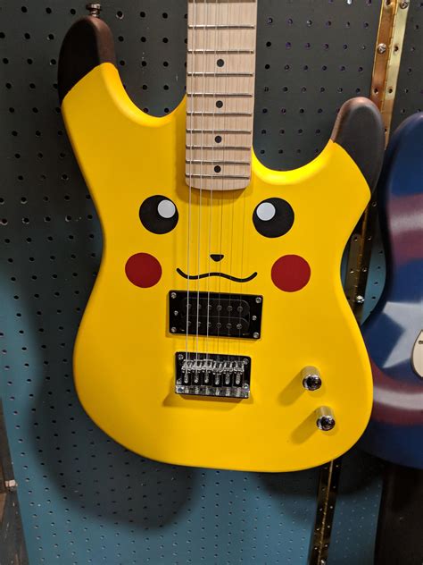 Pikachu guitar that I made! | Music guitar, Cool electric guitars, Guitar design