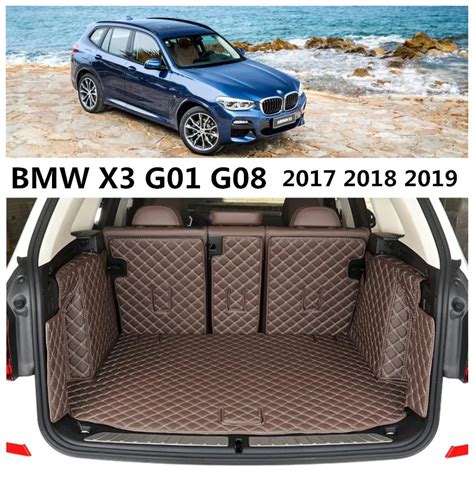 Full Rear Trunk Tray Liner Cargo Mat For BMW X3 G01 G08 2017 2018 2019 Floor Protector foot pad ...