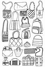 Duffle Bag Drawing Sketch Coloring Page sketch template