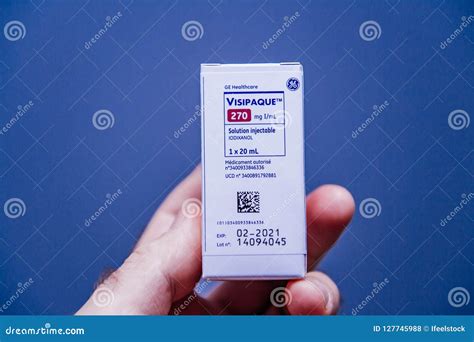 Doctor Holding Visipaque Iodixanol Editorial Stock Photo - Image of iodixanol, medicine: 127745988