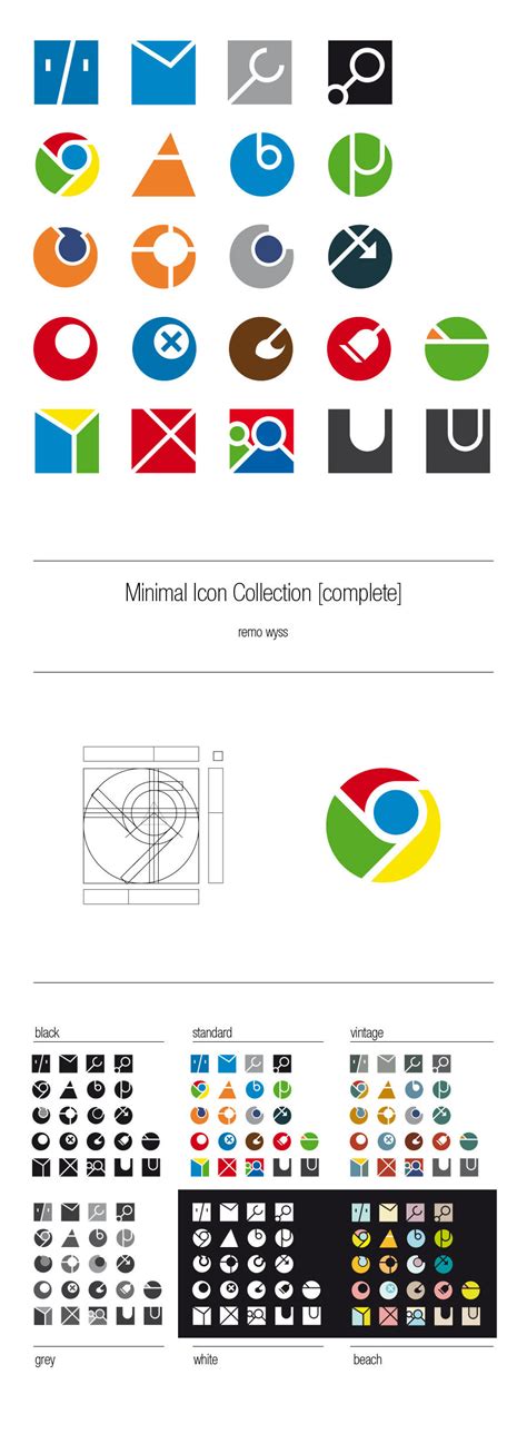 [icon set] Minimal Icon Collection [complete] by Primofenax on DeviantArt