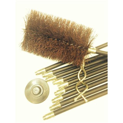 5" inch x 30ft Long Flue Brush Chimney Soot Cleaning Sweeping Set Drain ...