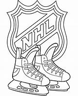 Nhl Hockey Coloring Pages sketch template
