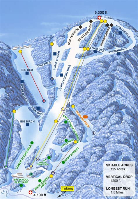 Sugar Mountain Piste Map / Trail Map