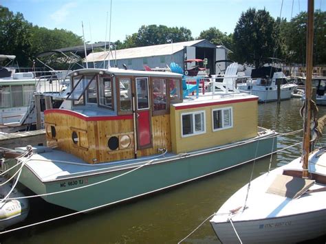 Saugatuck Wooden Boat - Boats for Rent in Saugatuck | Shanty boat, Boat design, House boat