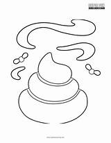 Poop Emoji Coloring Page  Tobanga Colors sketch template
