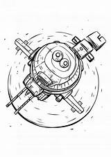 Satellite — Coloring Pages Free & Printable sketch template