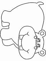 Hippo Snorkel Hipopotam Supercoloring Hippopotamus Clipartmag  sketch template